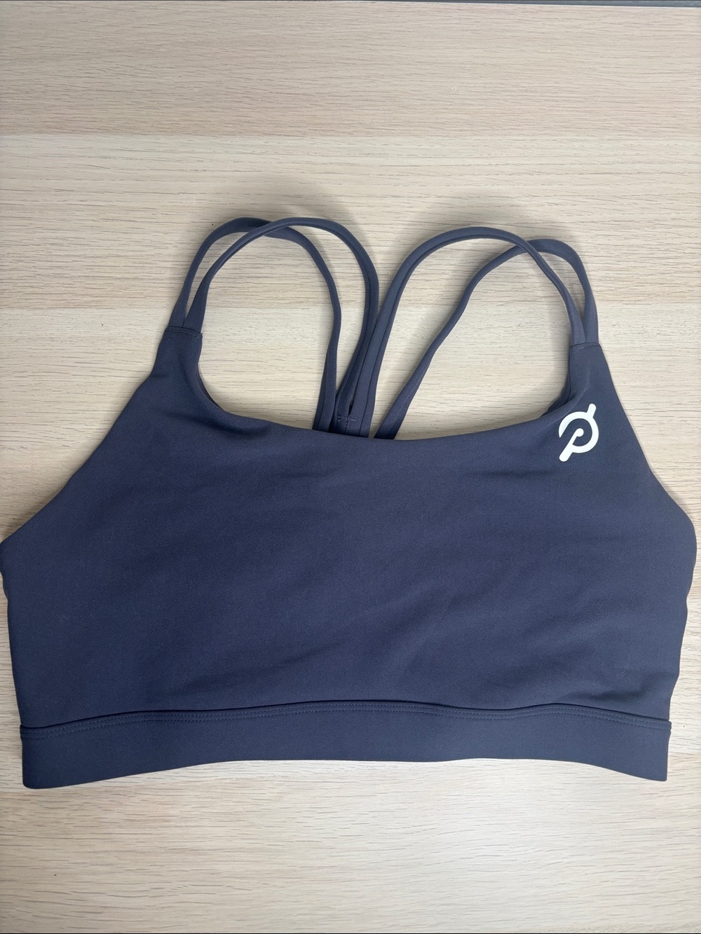 Peloton Cadent Strappy Back Sports Bra Size XL Slate Gray Workout